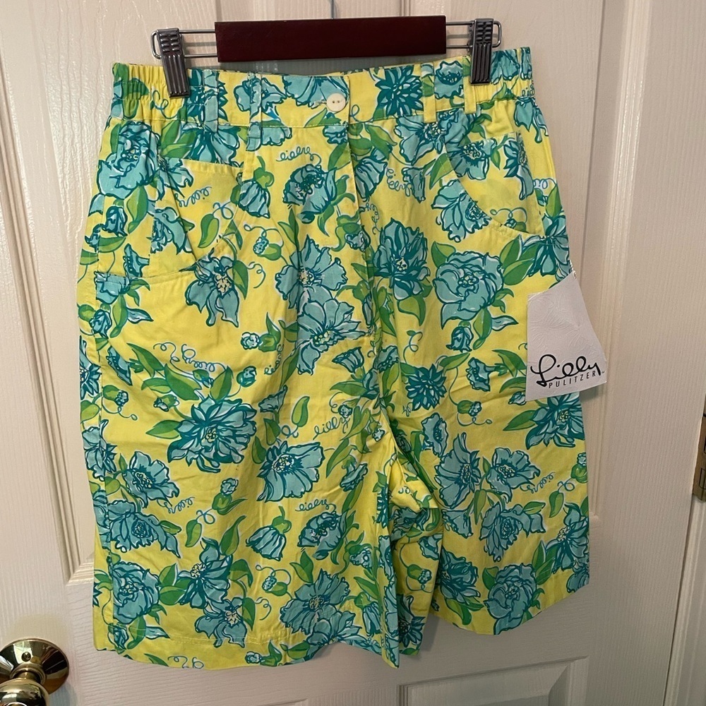 New Lilly Pulitzer Cotton Bermuda Shorts